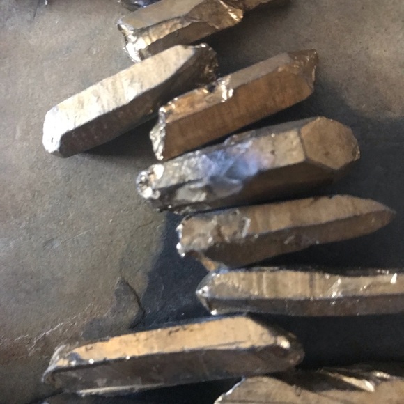 Upcycled 2pc. Antler&Stone Necklace/Earring Set - Picture 4 of 10